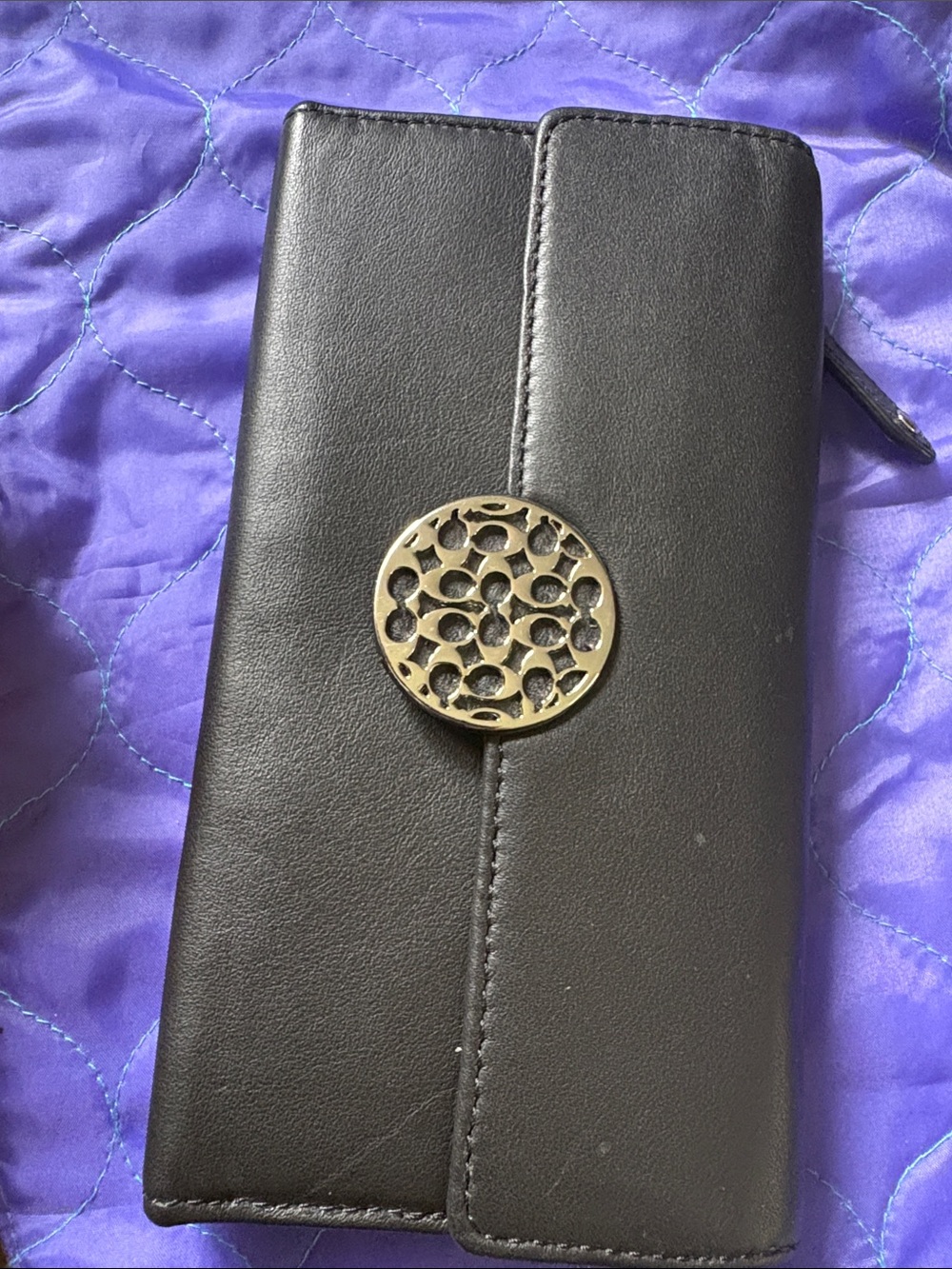 Coach Black Alexandria Wallet